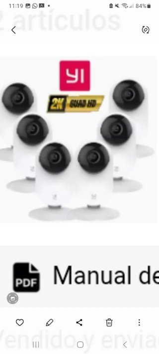 Kit 6 Cámaras Vigilancia Yi 2K Quad HD