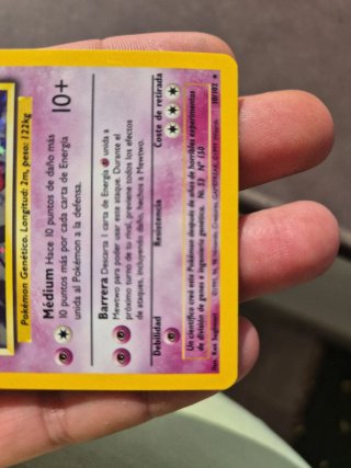 Pokemon TCG Mewtwo Base Set Unlimited Foil