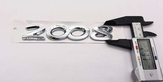 EMBLEMA TRASERO LETRAS 2008 PEUGEOT CROMADO