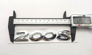 EMBLEMA TRASERO LETRAS 2008 PEUGEOT CROMADO
