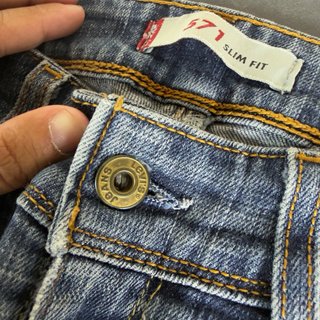 Levi's 571 Slim Fit Y2K Low Rise Jeans Vintage