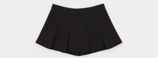 Minifalda Zara tablas negra Talla XS