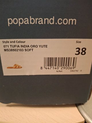 Sandalias Popa Rafia Talla 38