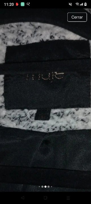 Abrigo Maje Negro y Gris