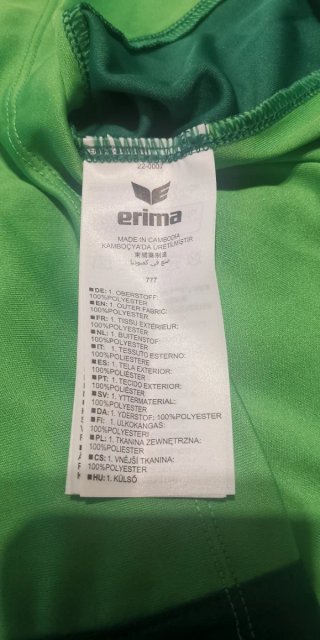 Polo deportivo Erima verde talla L