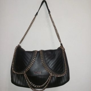 Liu Jo borsa pelle nera con catena