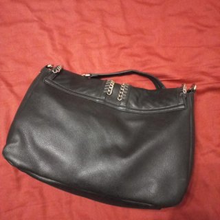 Liu Jo borsa pelle nera con catena