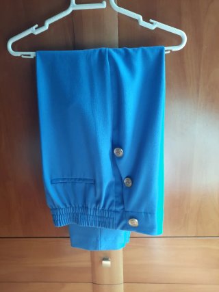 Pantalón Zara Mujer Azul Eléctrico