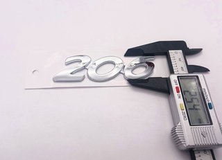 EMBLEMA TRASERO LETRAS 206 PEUGEOT CROMADO