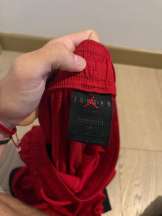 Pantaloncini Basket Jordan Rossi/Neri Dry-FIT