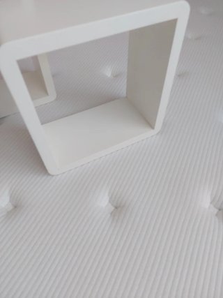 Lote 3 Estanterías Cubo Madera Blancas