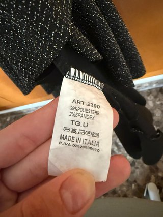Vestido Sazalaxa Negro Brillante Asimétrico Talla