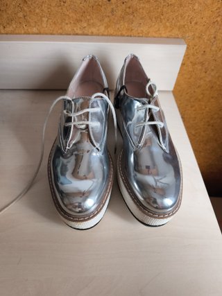 Zapatos plateados Zara talla 38