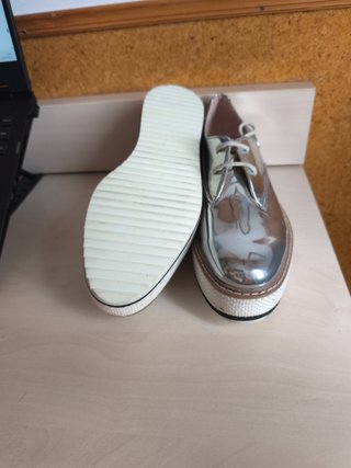 Zapatos plateados Zara talla 38