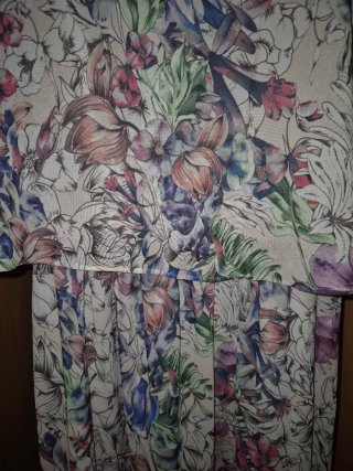 Vestido largo H&M flores talla M