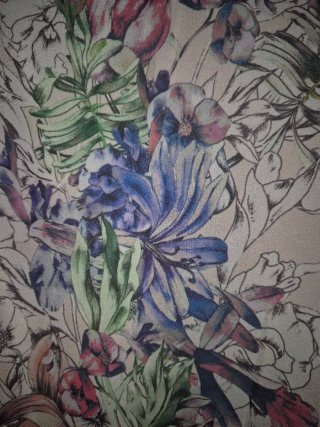 Vestido largo H&M flores talla M
