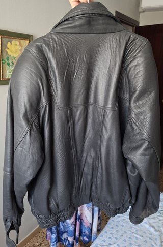 Cazadora Piel Oveja Negra Talla XL