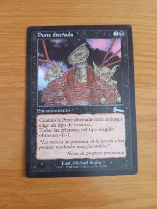Carta Magic Peste Diseñada Urza