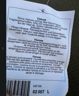 Túnica/Caftán Verde Talla Única