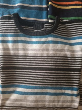 4 Jerseys Hombre Talla XL Rayas