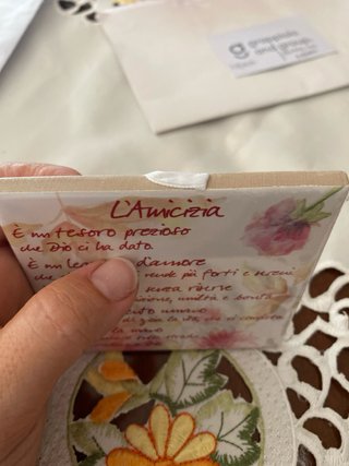 Quadretto L'Amicizia con frase