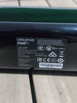 BARRA DE SONIDO CREATIVE STAGE AIR BLUETOOTH NEGRO