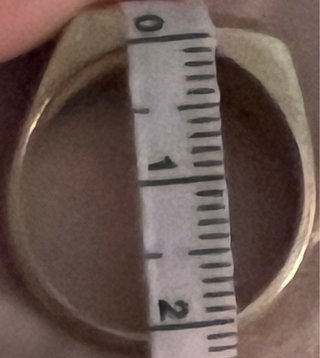 Anillo Sello Vintage Dorado Geométrico No envio