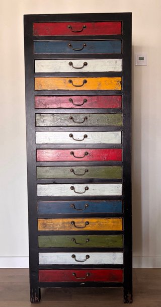Mueble Cajonera Decorativo Multicolor