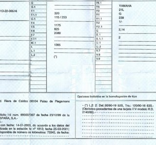 Yamaha 102004 intermitente delantero special 250