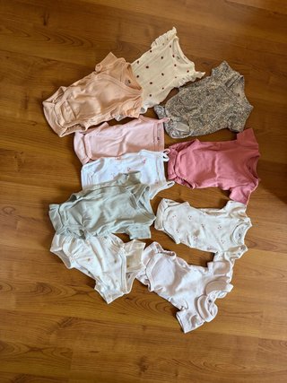 Lote bodies bebé niña