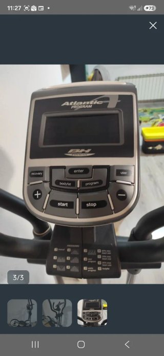 Bicicleta Eliptica BH Atlantic Program