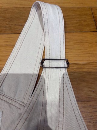Peto vaquero beige Pull&Bear Talla M