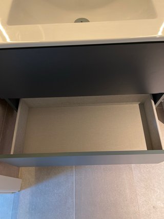 Mueble de baño verde grisaceo