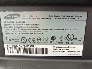Samsung SyncMaster T260HD TV Monitor
