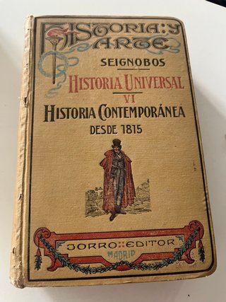 Libro Historia Universal Contemporanea 1923