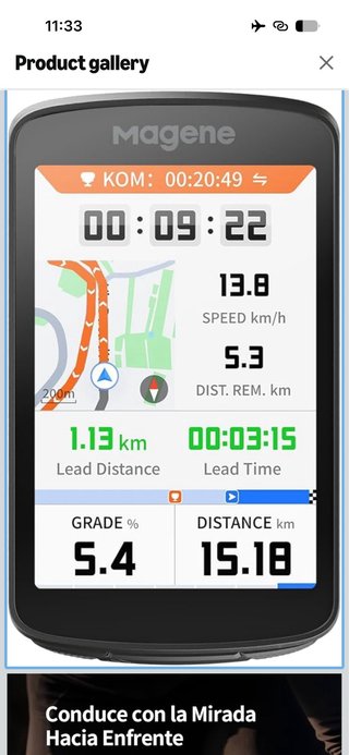 Magene C706 GPS Ciclocomputador, Navegación por Ma
