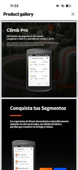 Magene C706 GPS Ciclocomputador, Navegación por Ma