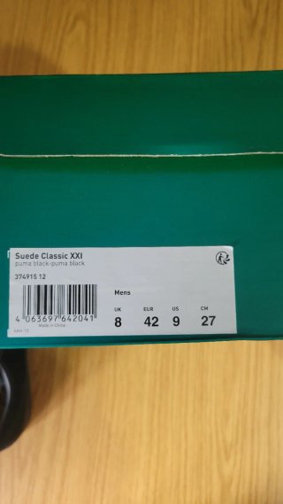 Zapatillas Puma Suede Classic XXI Negras Talla 42
