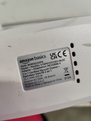 Aspirador Escoba Amazon Basics 2 en 1