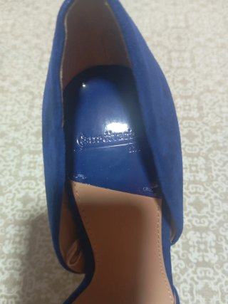 Zapatos tacón azul Stradivarius