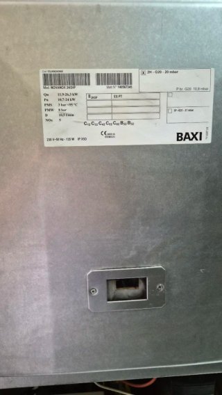 Caldera Baxi Novanox 24/24 F (funciona)
