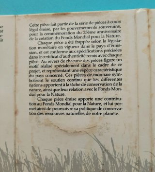 Moneda Plata México 1987 Mariposa Monarca WWF
