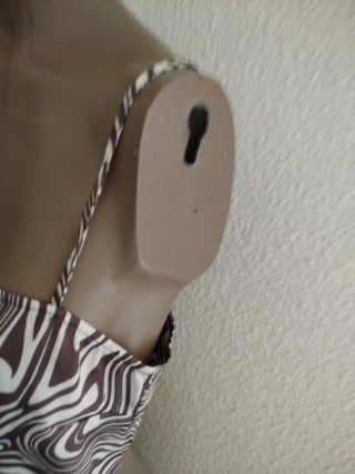 Top corto estampado cebra Primark talla M