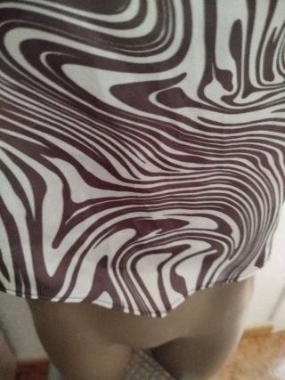 Top corto estampado cebra Primark talla M