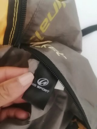 Mochila Andes amarilla y marrón