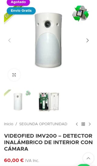 Cámaras y Sensor de Movimiento videofied IMV200.