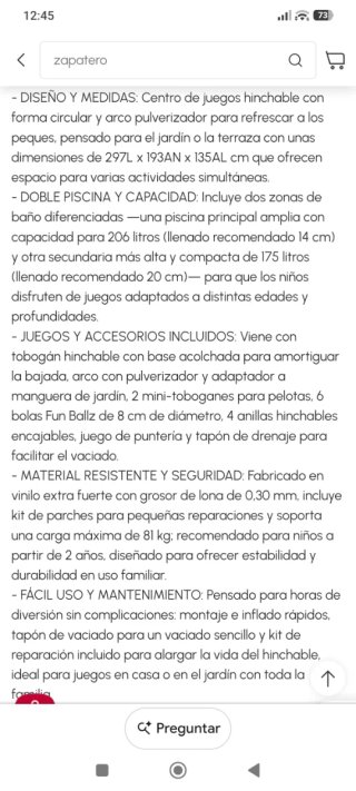 Piscina hinchable Intex con tobogán y arcoíris