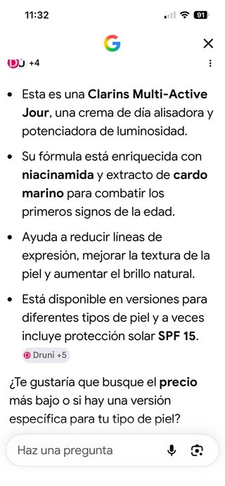 Clarins Multi-Active Jour Niacinamida Crema Día