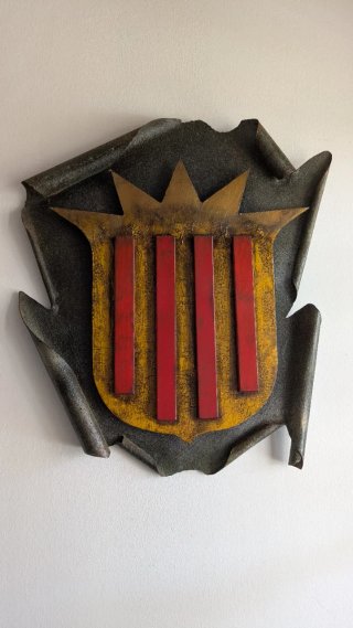 Cuadro Senyera Catalunya Latón 55 x 50