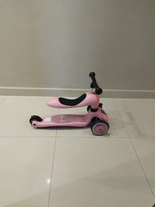 Patinete infantil rosa 3 ruedas